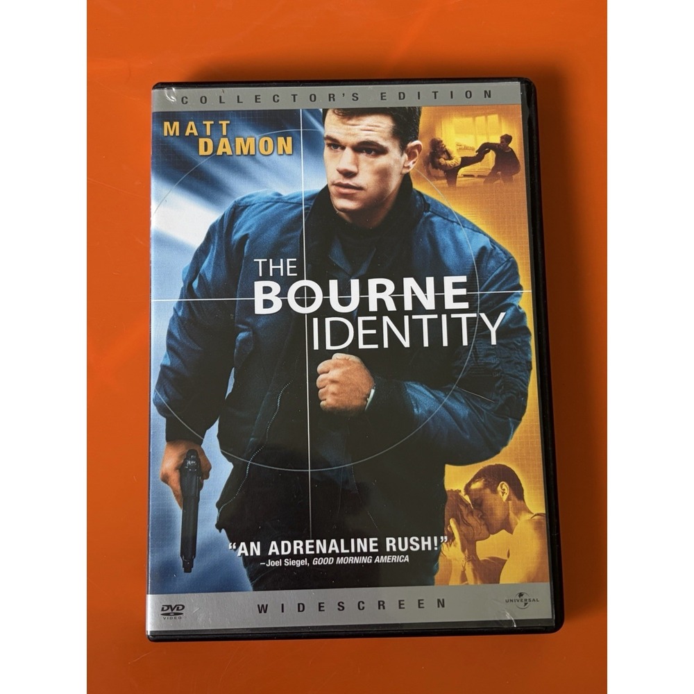 The Bourne Identity (DVD, 2002, Widescreen Collector's Edition) Matt Damon Movie